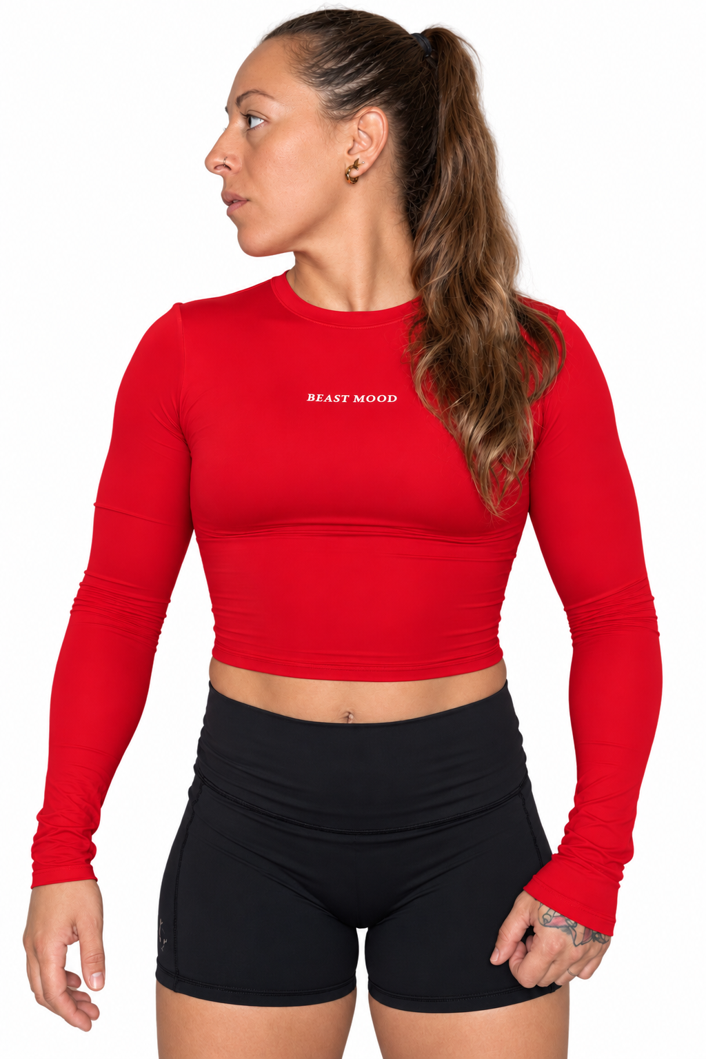 Camiseta manga larga coral