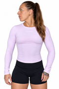 Camiseta manga larga rosa