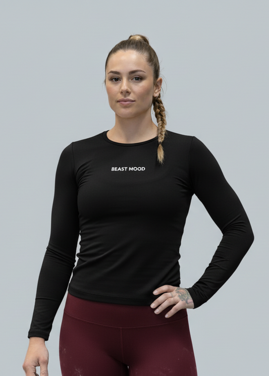 Camiseta manga larga negra