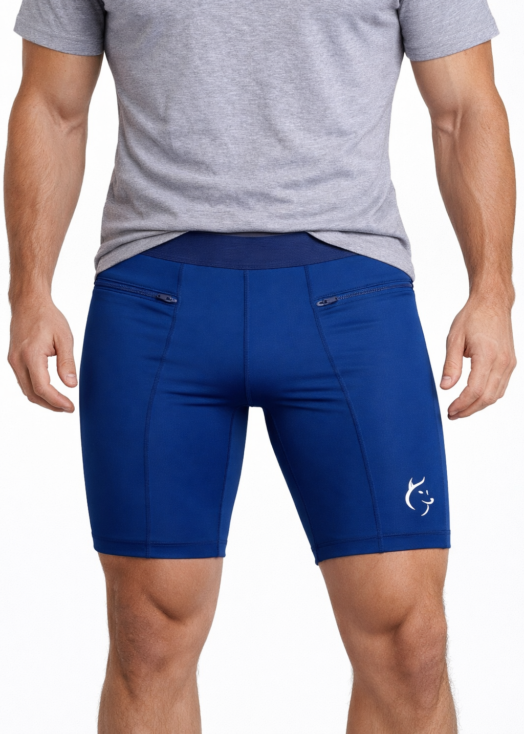 Mallas cortas hombre azul