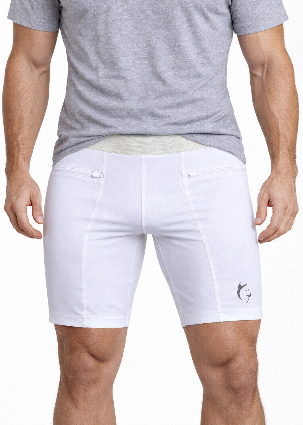 Mallas cortas hombre blanco